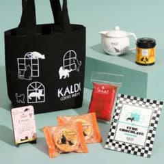 2022 KALDI ネコの日バッグプレミアム (ブラック)  【抜き取り無し】のサムネイル