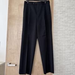 LIGHT WOOL MAX GABARDINE TWO-TUCK SLACKSのサムネイル
