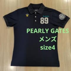 PEARLY GATES メンズポロシャツ ネイビーsize4 - メルカリ
