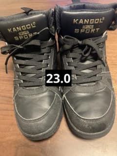 KANGOL SPORT ブラック ハイカットスニーカー 防水 23.0のサムネイル