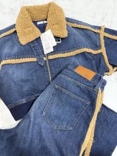 【美品】EVRIS デニムボアブルゾン パンツ セットのサムネイル