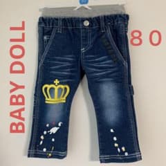 【みりな様　専用】試着のみ　BABY DOLL ジーンズ　80サイズのサムネイル