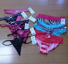 <新品未使用>Tバック＆ショーツ9点セットのサムネイル