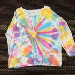タイダイ柄 肩あきトップス WEGOのサムネイル