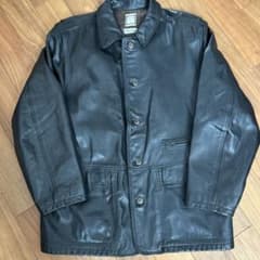 SICONS 80sレザーカーコート　ブラックレザージャケットRRL SICONS 80sレザーカーコート ブラックレザージャケットRRL - メルカリ