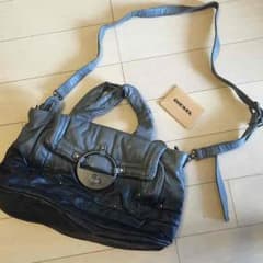 DIESEL レザーショルダーバッグのサムネイル