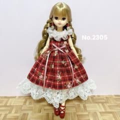 リカちゃんサイズハンドメイドワンピース&ピアスNo.2305 - メルカリ