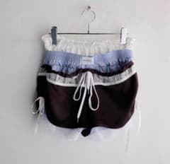 LITMUS Her Praha layered shorts brownのサムネイル
