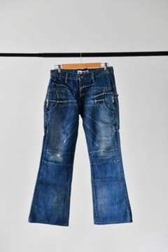☆良品☆JasTinダメージ加工ブーツカットジーンズ - メルカリ