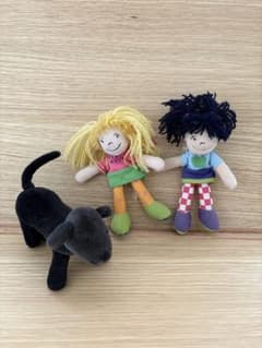 グルービーガールズと犬の 指人形 ナチュラルビューティーネックレスセットのサムネイル