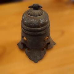 【花】寺院　鐘　日本　京都　 出土品　産だし　古鉄　江戸中期　鈴　アンティーク 花】寺院 鐘 日本 京都 出土品 産だし 古鉄 江戸中期 鈴 アンティーク