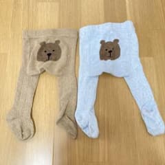 ベイビー　GAP くまさんタイツ　2点セットのサムネイル