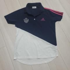 adidas レディースポロシャツ Lサイズ ネイビーのサムネイル