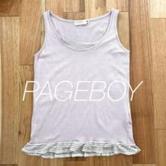 Thumbnail of 【PAGEBOY】ページボーイ タンクトップ くすみピンク レース やわらかい