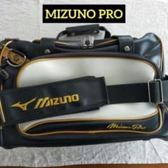 MIZUNO PRO野球ショルダーバッグ2wayブラック×ホワイト 遠征
