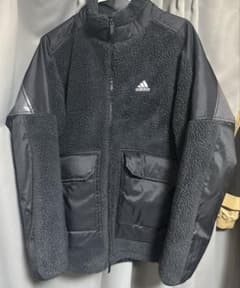 adidas フリースボアジャケット　Lのサムネイル