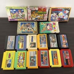 ファミコンソフトまとめ売り17個動作確認済のサムネイル