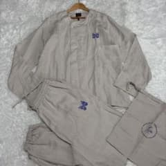 Needles セットアップ ニードルス ベージュ 上下 蝶 24ss リネン 