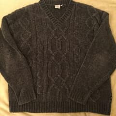 A|X ARMANI EXCHANGE ケーブル柄 Vネックニットのサムネイル