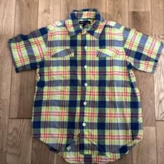 GapKids チェック柄 半袖シャツ 120cmのサムネイル