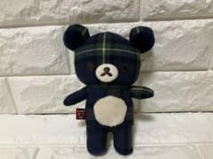 【超希少】リラックマストア限定 チェック柄 ぬいぐるみバッジ タグ付 超希少】リラックマストア限定 チェック柄 ぬいぐるみバッジ タグ付