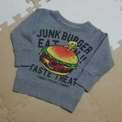 JUNKSTORE ハンバーガー ドクロ トレーナー 80のサムネイル