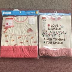 新品　90〜100 女の子 夏用パジャマのサムネイル