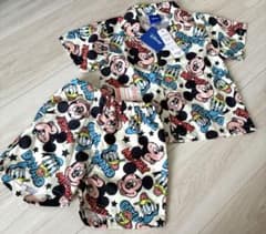 ディズニー ミッキー ドナルド 半袖 ハーフパンツ セットアップ 90のサムネイル
