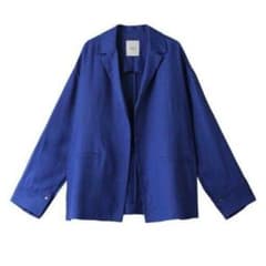 5日まで✿エブールebure　ボタニカルリネンドロップショルダージャケット 5日まで✿エブールebure ボタニカルリネンドロップショルダー