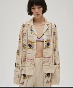 お*し様 新品未使用 TODAYFUL エンブロイダリー パッチワーク シャツ 