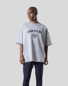 LÝFT COLLEGE LOGO BIG T-SHIRT - GREYのサムネイル