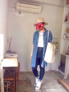 MUJI デニムシャツワンピースのサムネイル