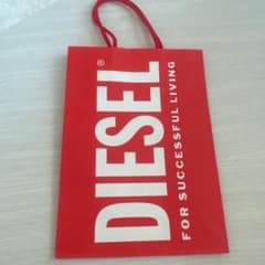 DIESEL ショップ袋 赤のサムネイル