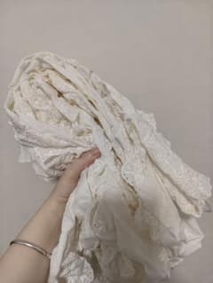 訳あり 綿刺繍レース 幅12cm 約14.4mのサムネイル
