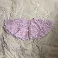 キッズ ピンク レース フリル スカート　100 フレアのサムネイル