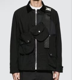 sacai Oxford Blouson Jacket バッグ付 黒 - メルカリ