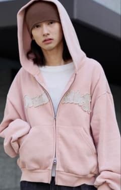 ピンクZIPパーカー Y2Kのサムネイル
