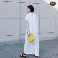machatt  バックリボンポンチドレス　白　マチャットのサムネイル