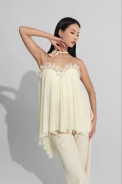 社交ダンス衣装 ダンスレオタード ダンスウェア dancequeen クリーム色