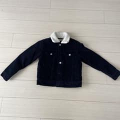 GAP 黒　デニムジャケット　ボア付きのサムネイル