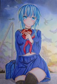 同人 二次創作 手描きイラスト バレンタインのサムネイル