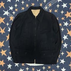 ラ*ー様 50s 極極希少 rayonギャバジャン ブラック リバーシブル TA ラ*ー様 50s 極極希少 rayonギャバジャン ブラック リバーシブル TA
