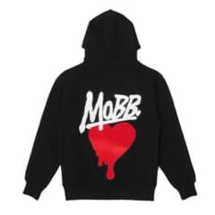 MOBB フード付きパーカー 黒のサムネイル