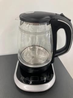 HAGOOGI 電気ケトル 1L 温度調節可 ガラスポット式 ブラックのサムネイル
