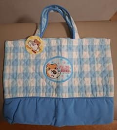 ハムスター倶楽部 キルティング トートバッグ 水色のサムネイル