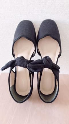 merlotplus サンダル  パンプス  ブラック  L  ナチュラルのサムネイル