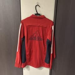 adidas アディダス トラックジャケット ジャージ M 00s 赤 刺繍ロゴ