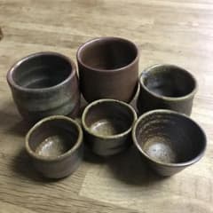 備前焼　おちょこ　湯呑みのサムネイル