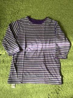STUSSY 七分袖カットソー 紫ストライプのサムネイル