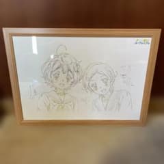 匿名配送 響け！ユーフォニアム 緑輝&葉月複製原画 額装済み B4サイズ